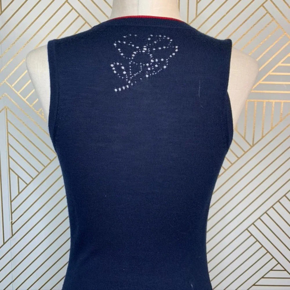 Rag and Bone Adriana Sleeveless Dress Wool Blend Knit in Blue Navy Size XS - Picture 7 of 8